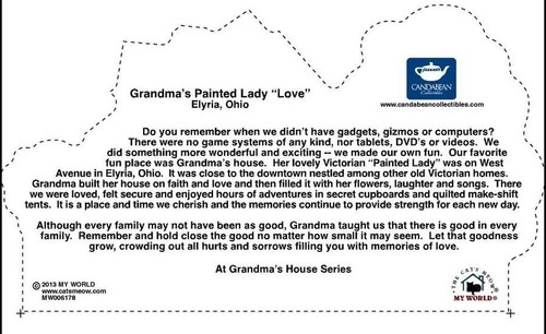 Cat's Meow Village Grandma's House Painted Lady "Love" Elyria MW006178 SHIP DISC - Picture 2 of 2