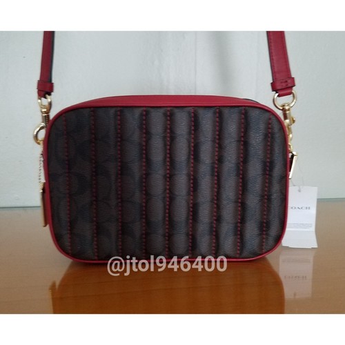 Coach Jes Crossbody In Signature Canvas With Quilting C5646 - Picture 11 of 11