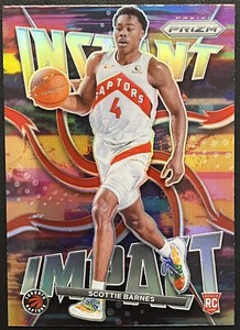 Scottie Barnes 2021-22 Prizm Silver Instant Impact Rookie Card RC #16