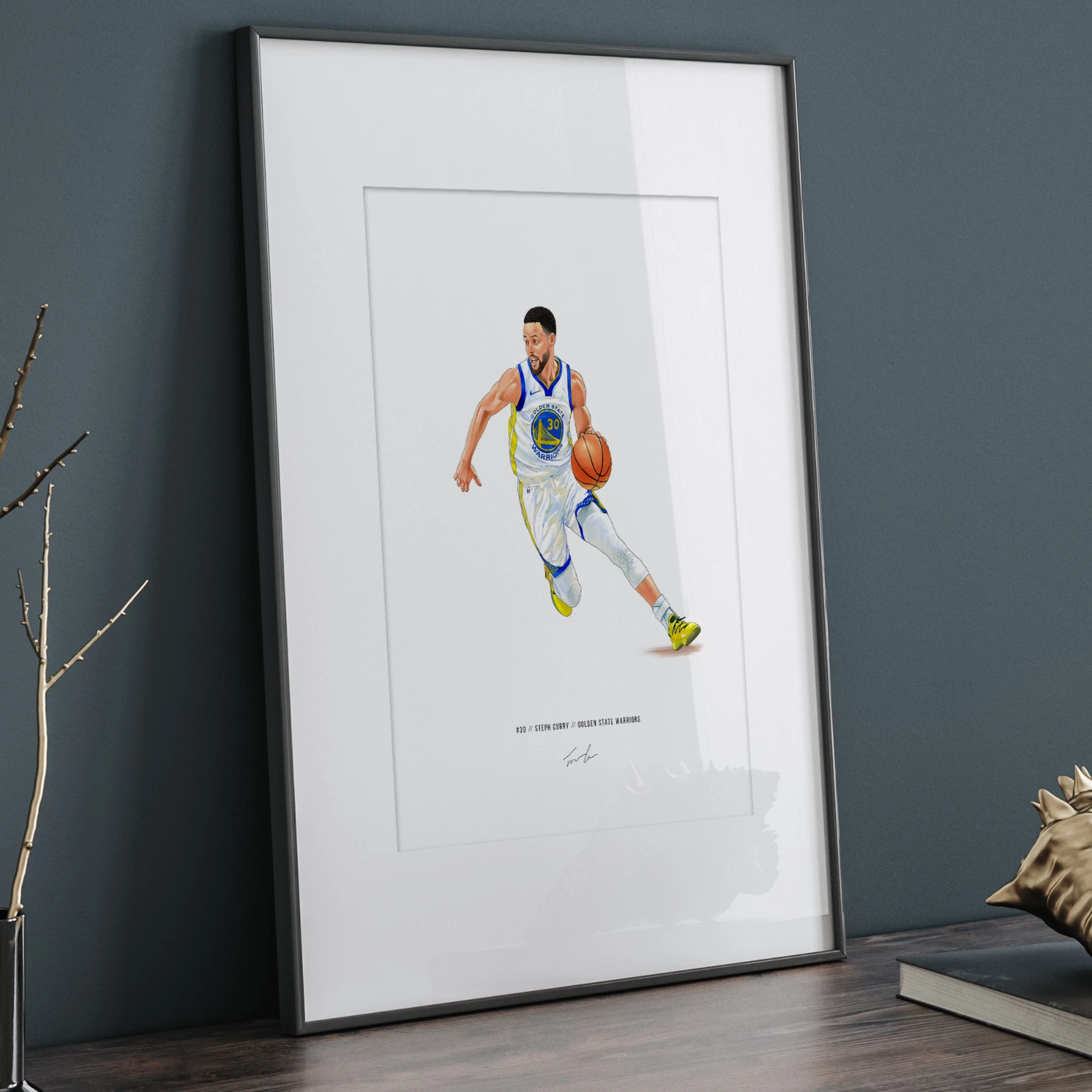 Steph Curry Golden State Warriors Basketball Poster