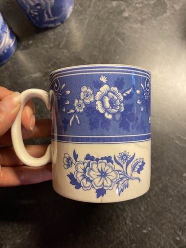 ~AS IS~ 8 Spode BLUE ROOM COLLECTION Coffee Mug Lot~ Various Patterns~See Pics! - Picture 8 of 23