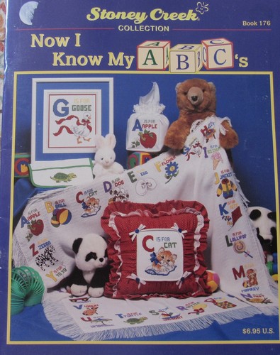 Collection Stoney Creek MAINTENANT JE CONNAIS MON ABC livre point de croix compté pour bébé 176