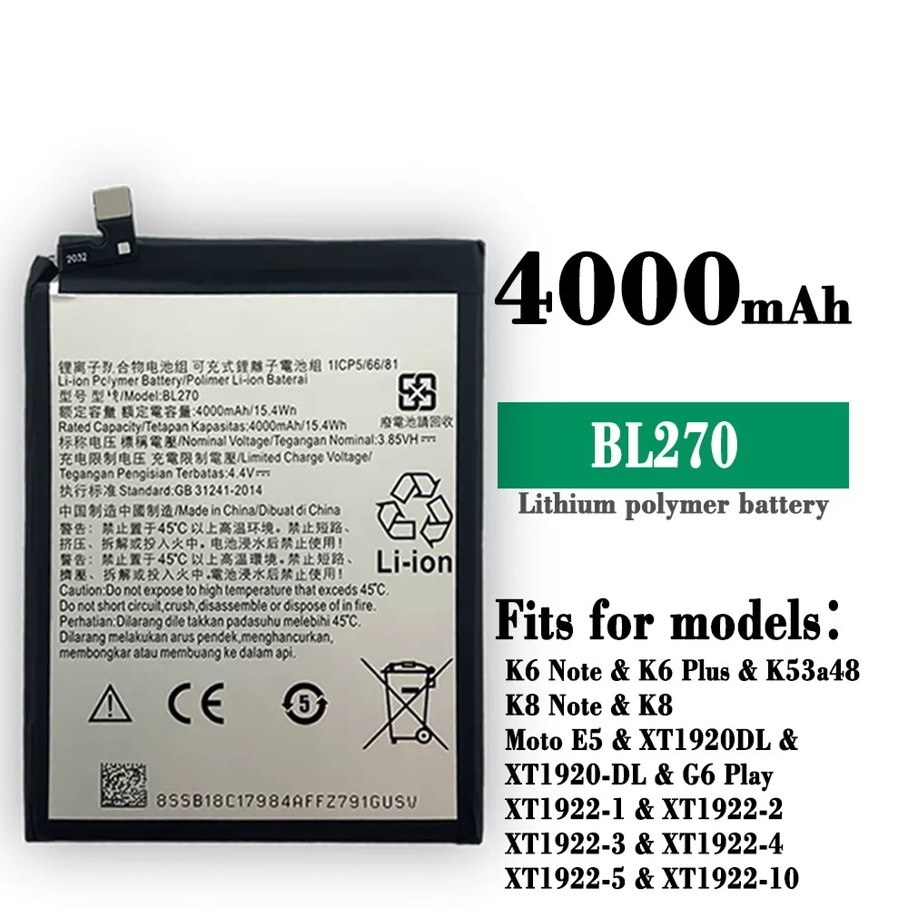 Lenovo k8 note battery deals