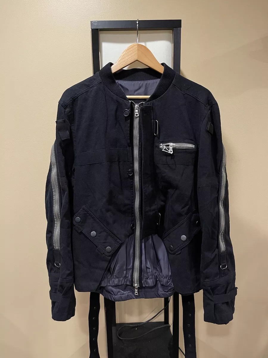 Dries Van Noten AW14 Black Backzip Bomber size Medium | eBay