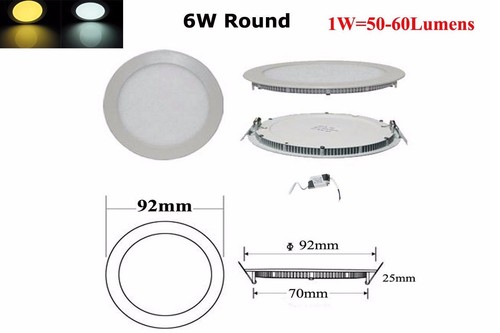 Dimmable LED Panel Light 21W 18W 15W 12W 9W 6W Ceiling Downlight Recessed Lamp - Picture 13 of 24