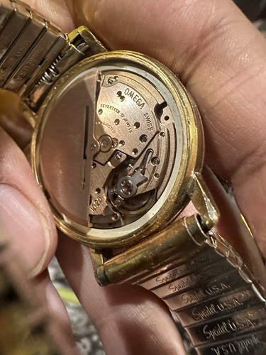 Working OMEGA Automatic Gold With Spiedel Stretch Band 166.0209 Day-Date 34.5mm - Picture 15 of 15