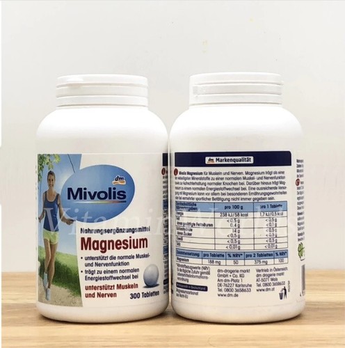 Mivolis Magnesium Muscles Bones Nerves Energy Cramp Dietary Supplement 300Tablet - Picture 11 of 16