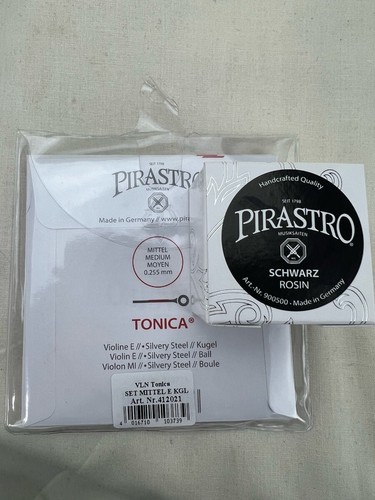 Pirastro Schwarz  Rosin and Tonica Violin Strings Set 4/4  2025 Special  - Picture 1 of 2