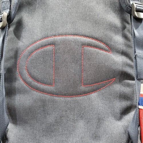 NWT Champion 23L Striped Backpack One Size Navy/Red - Picture 8 of 14