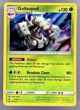Pokémon TCG Golisopod Sun & Moon: Guardians Rising 9/145 Holo Holo Rare