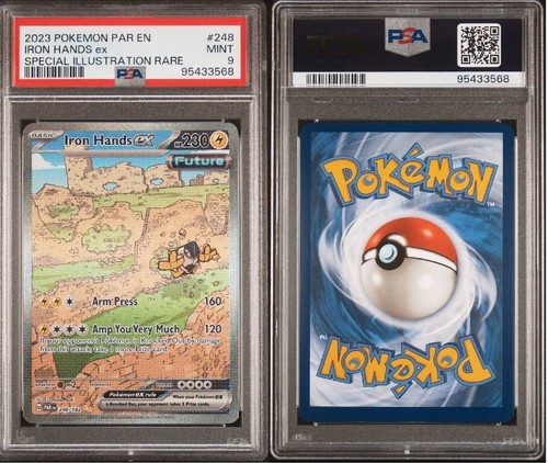 Psa 9 Pokémon Iron Hands ex Paradox Rift 248/182 Special Illustration Rare - Picture 1 of 1