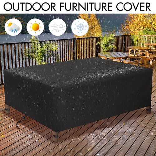Schutzhülle Loungetisch/-hocker Abdeckhaube Schutzplane Wasserdicht Gartenmöbel - Bild 13 von 34