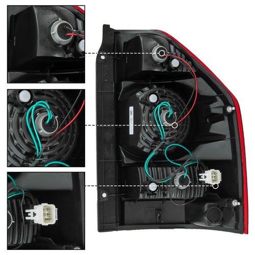 Pair Rear Tail Lights Lamps Fits For 2003-2006 Mitsubishi Montero Pajero Shogun - Foto 10 di 18