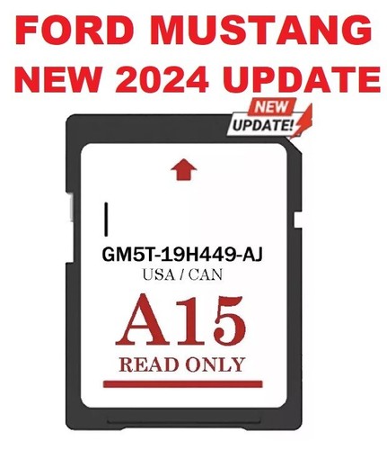 NEW Ford MUSTANG 2024 GPS UPDATE A15 Sync2 SD Card Navigation US/CAN MAPS - Picture 1 of 3