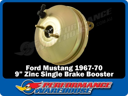 Zinc 9 Inch Single Diaphragm Power Brake Booster suits Ford Mustang 1967-70 - Picture 1 of 4