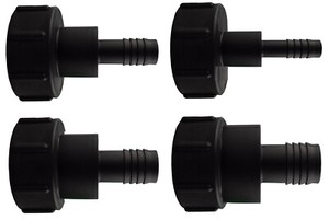 IBC TANK ADAPTOR 100MM CORSE THREAD S100X8 TO HOSE TAIL 1//2/" 3//4/" 1/" 1.25/"1.5/"2/"