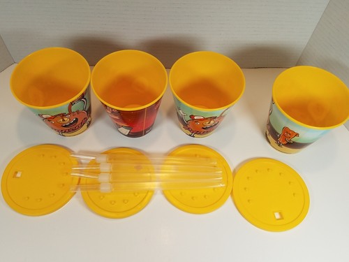 Denny's Kids Meal The Grand Slams Set 4 Bendys + 4 tazas a juego con tapas. 2018 - Imagen 7 de 9