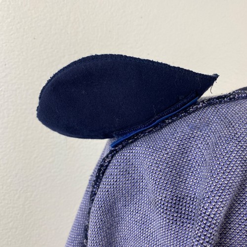 Vintage 80er Strick Cardigan groß offen Pappagallo dunkelblau lila Perlen Paisley - Bild 9 von 9
