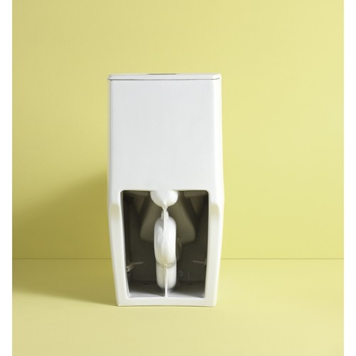Dual flush one-piece toilet with soft drop seat, comfort seat ADA height - Picture 13 of 24