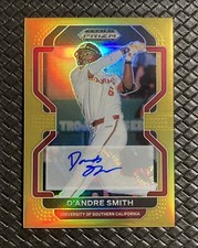 D’ANDRE SMITH 2022 Panini Prizm Gold Prizm /10 Rookie Auto USC Trojans Mets RC