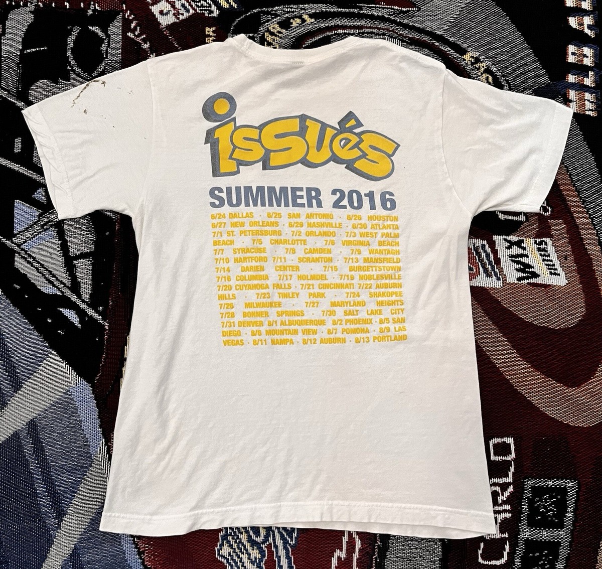 ISSUES Band Shirt Pokemon Parody Medium 2016 Summer Tour ISSUES Band Shirt Pokemon Parody Medium 2016 Summer Tour