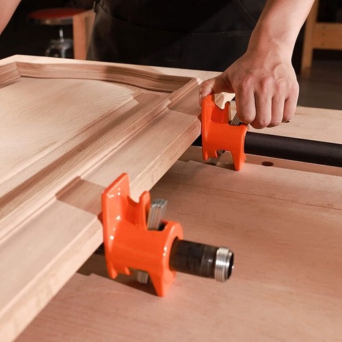 PONY 2-Pack 1/2" / 3/4" Pipe Clamps 52 Wood Gluing Pipe Clamp Fixture Black Pipe - Picture 11 of 14