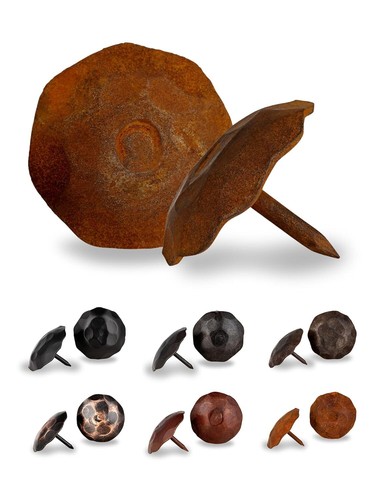 50 Pack 1.25" Iron Clavos Decorative Rustic Nail Tack For Furniture Hand Crafted - Picture 31 of 42