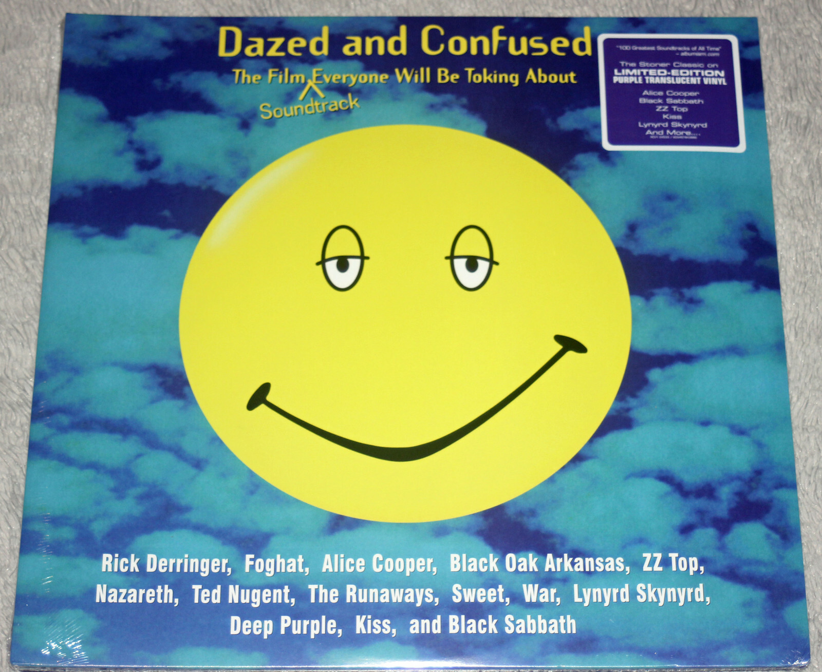 Dazed And Confused Film Soundtrack 2xLP Translucent Purple Vinyl OOP ...