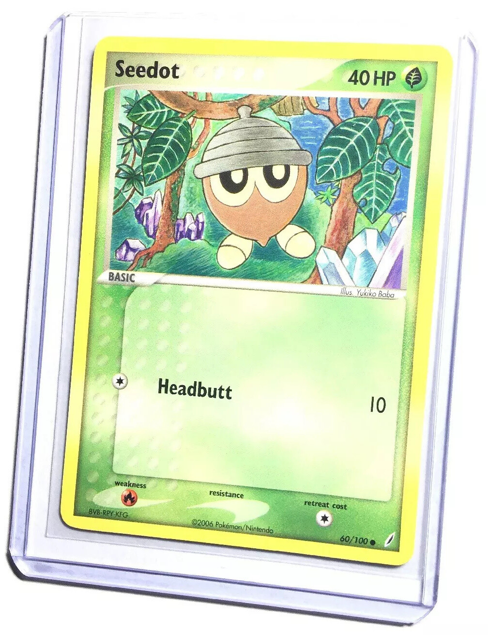 SEEDOT - 60/100 - EX Crystal Guardians - Common - Pokemon Card - NM