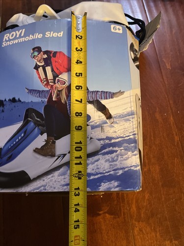 Inflatable Snowmobile Snow Sled Kids and Adults Heavy-Duty Giant Snow Tube ROYI - 第 7/9 張圖片
