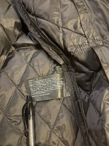 Theory Anorak Quilted Down Puffer Coat Black Size Small - Picture 8 of 14