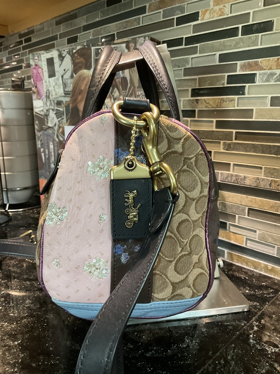 Coach 1941 Shuffle Bag Signature Multi Stripe Patchwork