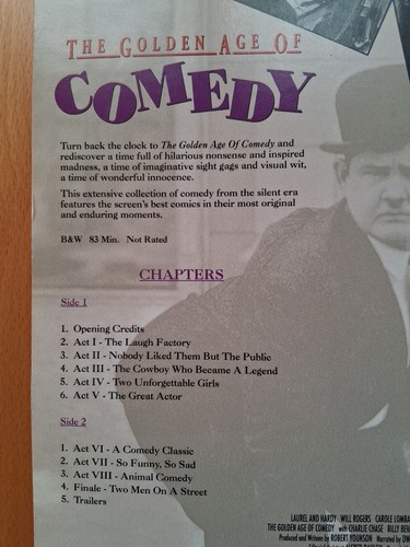 laserdisc 📀 THE GOLDEN AGE OF COMEDY (USA) 1 disque - Afbeelding 3 van 3