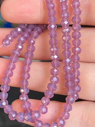 Perles de verre cristal à facettes 4 mm | bricolage bijoux bricolage lot de 400 pièces / 7,5 €; 120 pièces / 3 € - Photo 83/85