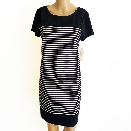Laundry by Shelli Segal Stripe Sheath Dress Size 8 - Picture 15 of 16