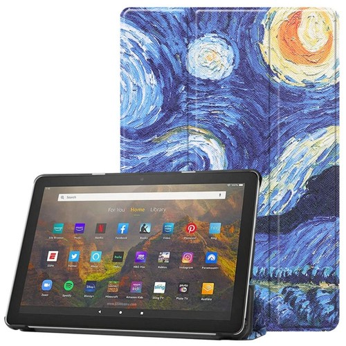 Tri-Folding Stand Tablet Cover Shockproof Folding Folio Case for Nokia T21 T20 - Picture 16 of 20