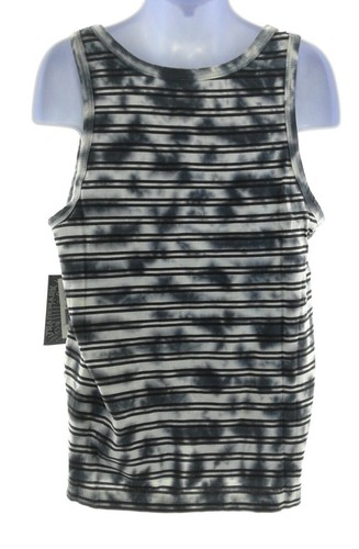 Brooklyn Cloth Boys Navy Blue Tie Dye and Stripe Sleeveless Shirt Size 7 Casual - Picture 3 of 12
