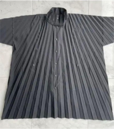 ISSEY MIYAKE HOMME PLISSE Edge Coat Pleated Size 3 Men's 【SALE/10%OFF HOMME COAT EDGE MIYAKE ISSEY PLISSE ステンカラーコート