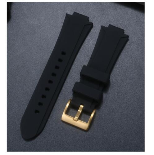 Cinturino orologio in gomma 24x11mm 24x12mm per ricambio silicone Oris Aquis - Foto 12 di 32