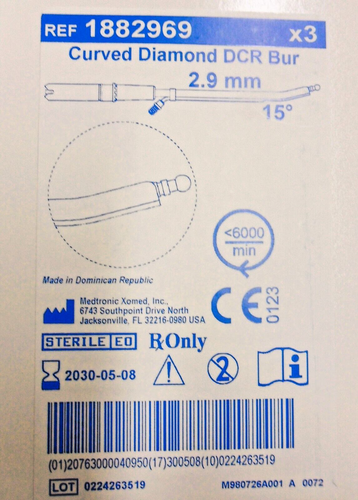 MEDTRONIC XOMED Curved Diamond Bur Lot - 10 Stück (6 Boxen) - Bild 4 von 12