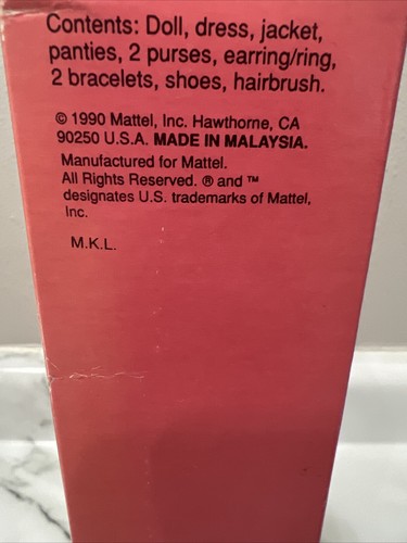 Barbie Party Pretty Fashion Doll Vtg 1990 Mattel #5955 NRFB Target Exclusive - Picture 7 of 7