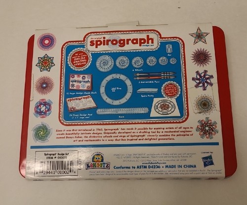 Original Spirograph Design 15 Piece Set Tin Draw/Drawing Kids Art/Craft Create - Picture 2 of 3