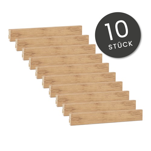 Vorteilspack Sockelleiste aus Fichtenholz mit Eiche Furnier - geölt | 16 x 40 mm - Bild 9 von 20