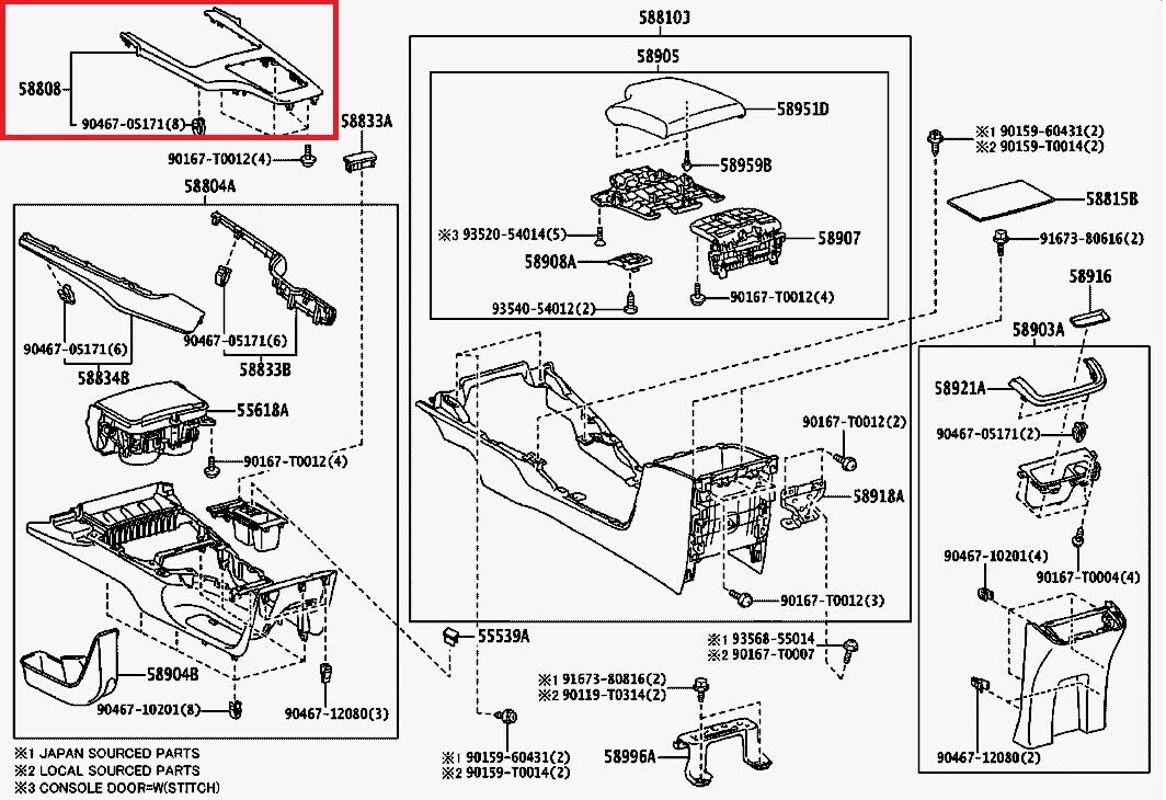 TOYOTA COROLLA ROOF OVERHEAD CONSOLE DOME LIGHT LAMP SWITCH