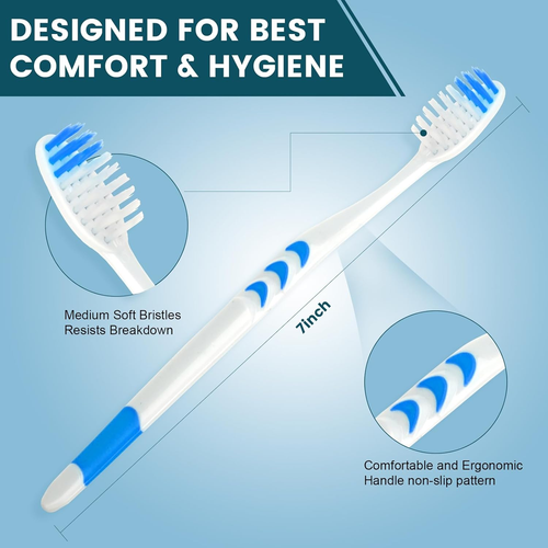 600 PCS Bulk Disposable Toothbrushes, Medium Soft Bristles, Kids Size - Picture 3 of 12