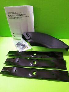 Reaper 48/" Toothed Mulching Blades for Husqvarna 532173921 Made in USA 3