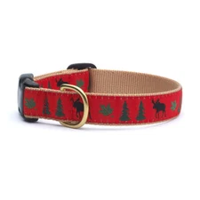 Up Country Dog Collar Moose Pattern Sizes S M L XL