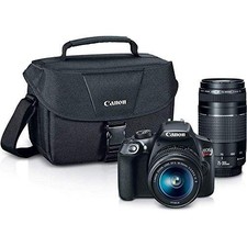 Canon EOS Rebel T6 Digital SLR Camera Kit with EF-S 18-55mm and EF 75-300mm Zoom