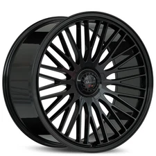 21x10.5"Gianelle Wheels Aria Gloss Black Flow Formed Regular Cap Rims (A01)