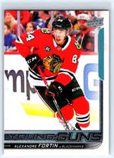 2018-19 Upper Deck Young Guns Alexandre Fortin Rookie Chicago Blackhawks #490